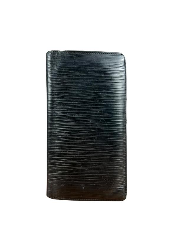 Louis Vuitton Black Epi Long Bifold Wallet