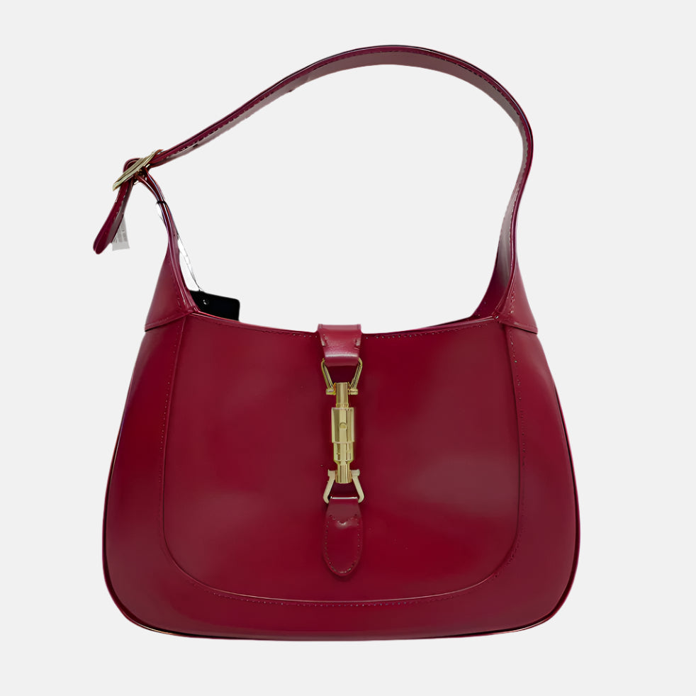 Gucci Jackie 1961 Red Burgundy Leather Bag Small Shoulder Bag