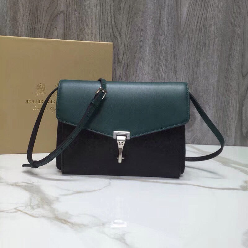 Top Quality Small Macken Colorblock Crossbody Black/Green Bag For Women, Bags 9.5in/24cm