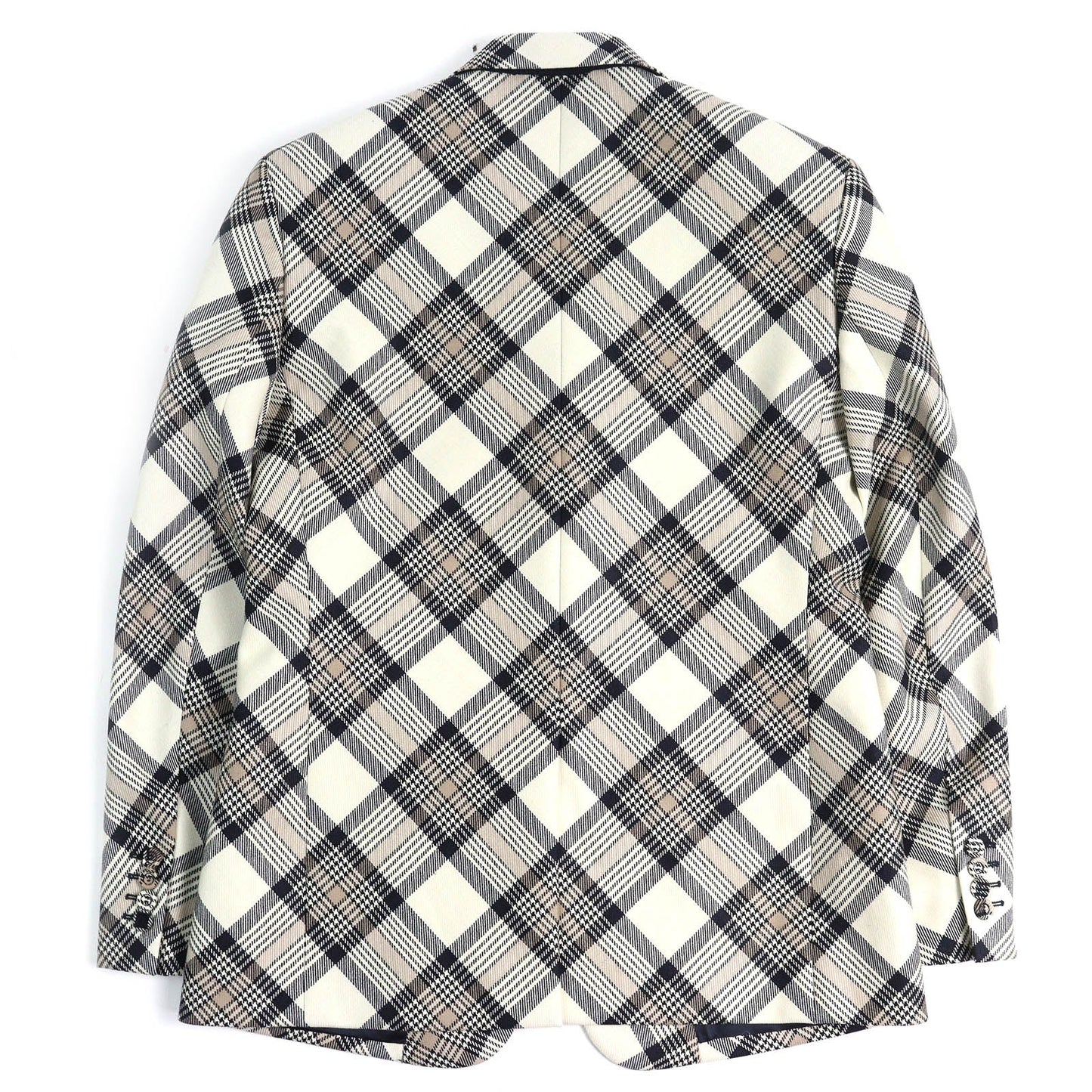Dior 22AW wool Cupra Check Pattern Tailored Jacket