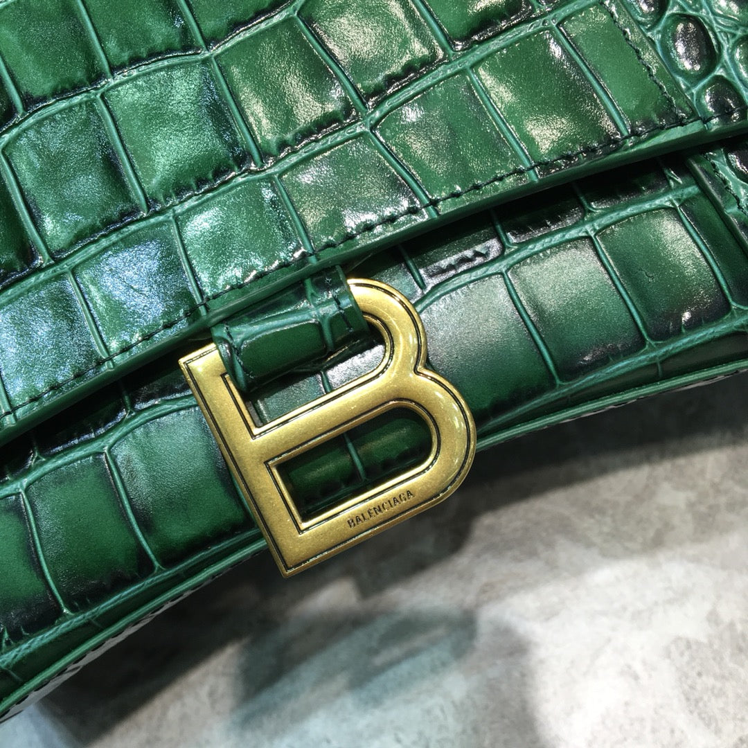 Top Quality Hourglass Small Handbag In Dark Green, For Women,  Bags 9in/23cm 5935461LRGM3011