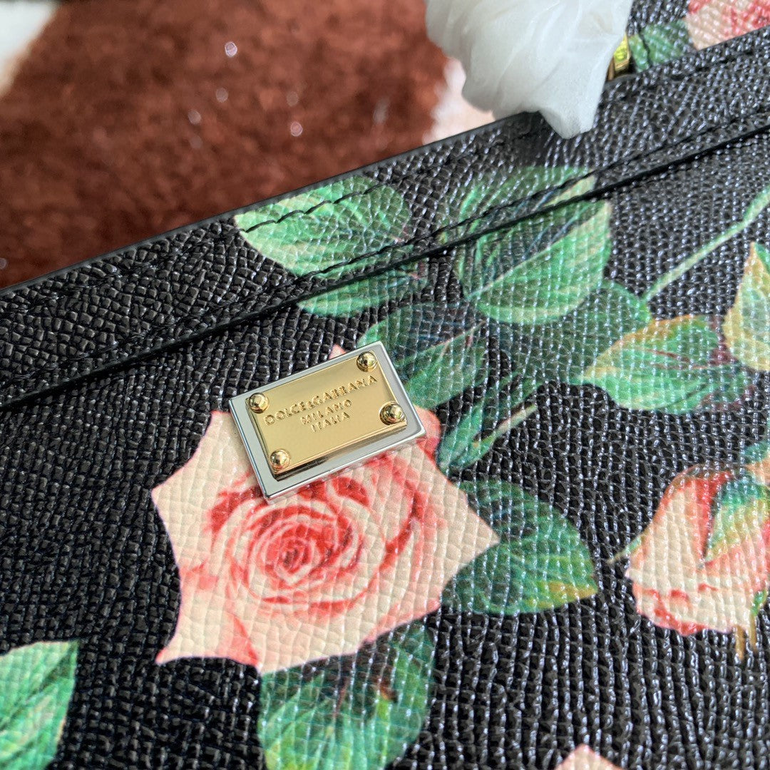 Top Quality MeTop Qualityum Sicily Handbag Unique Print Motifs Muticolour For Women 10.2in/26cm Top Quality
