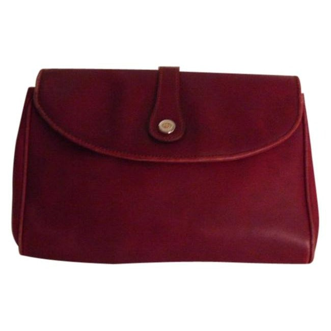 Gucci   Burgundy Leather Shoulder Bag/Clutch