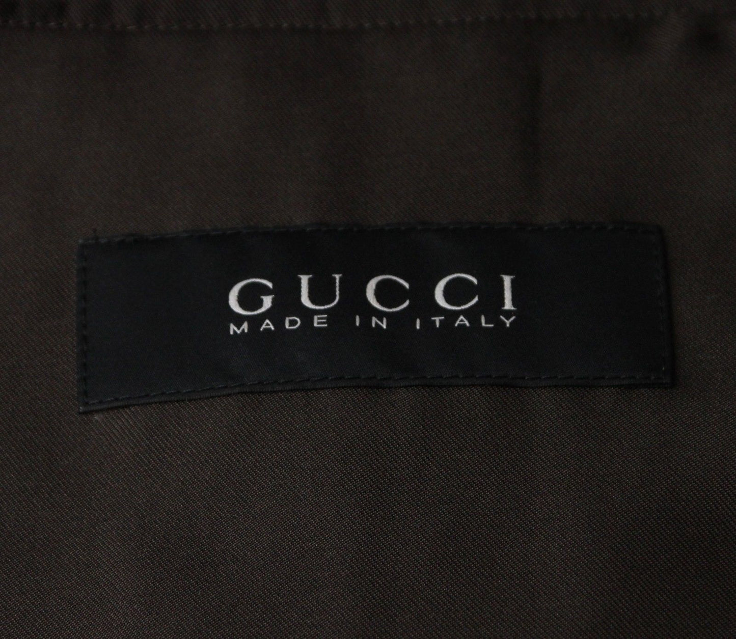 Gucci Men's Windbreak Blo  Brown Silk Jacket