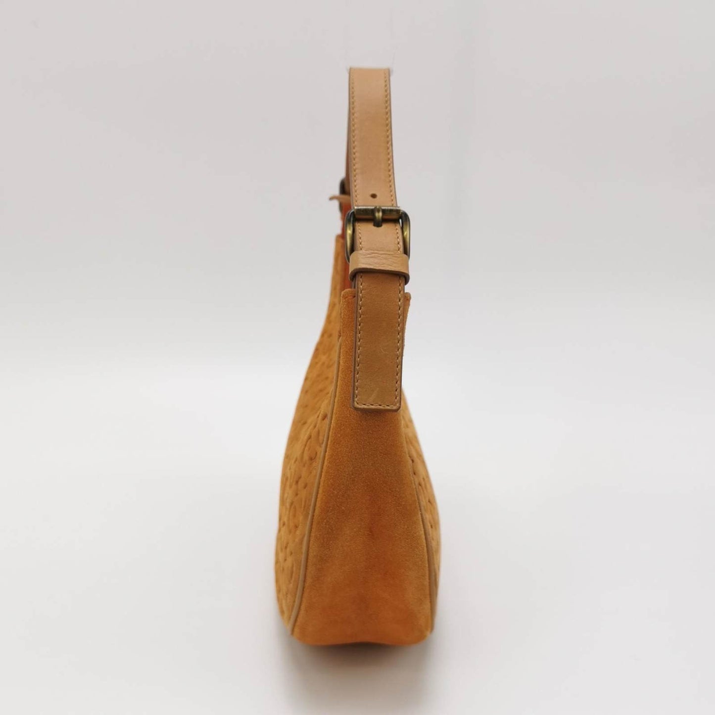 Celine Ava Hobo Pumpkin Caramel Brown Suede Leather   Shoulder Bag