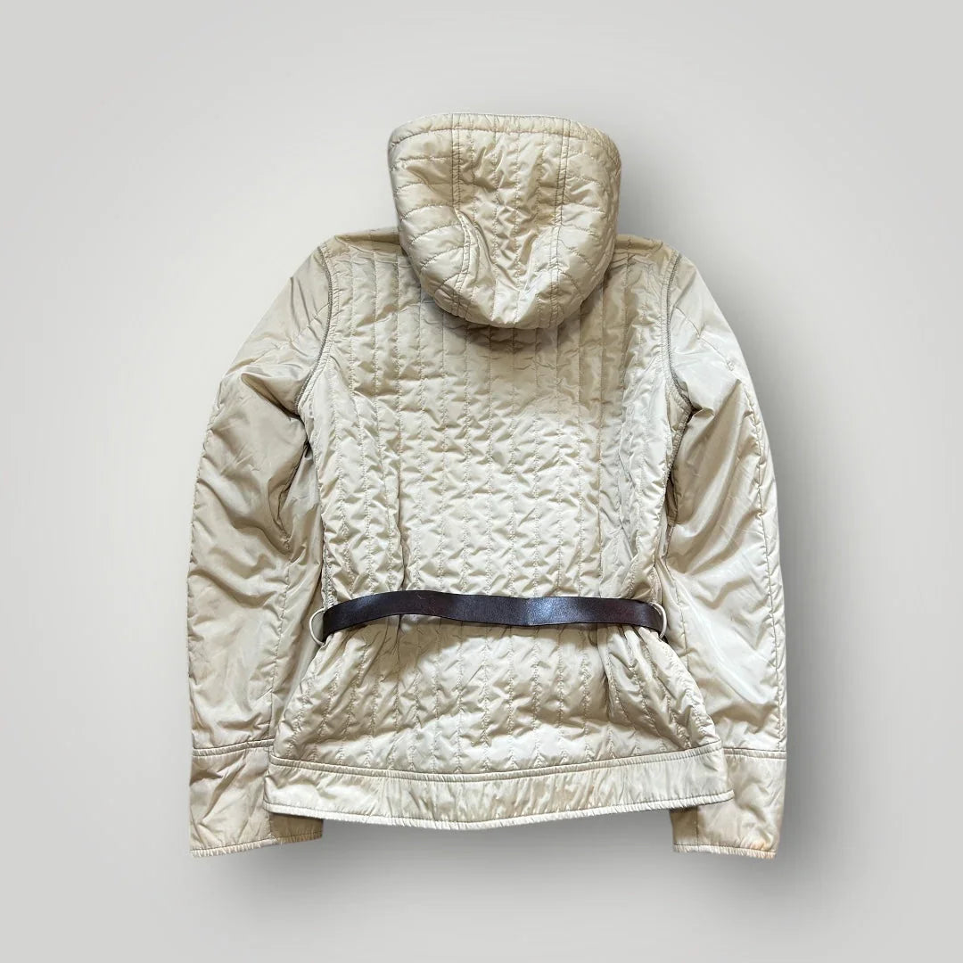 Prada Sport 2000's Womens Quilted Belt Jacket XS