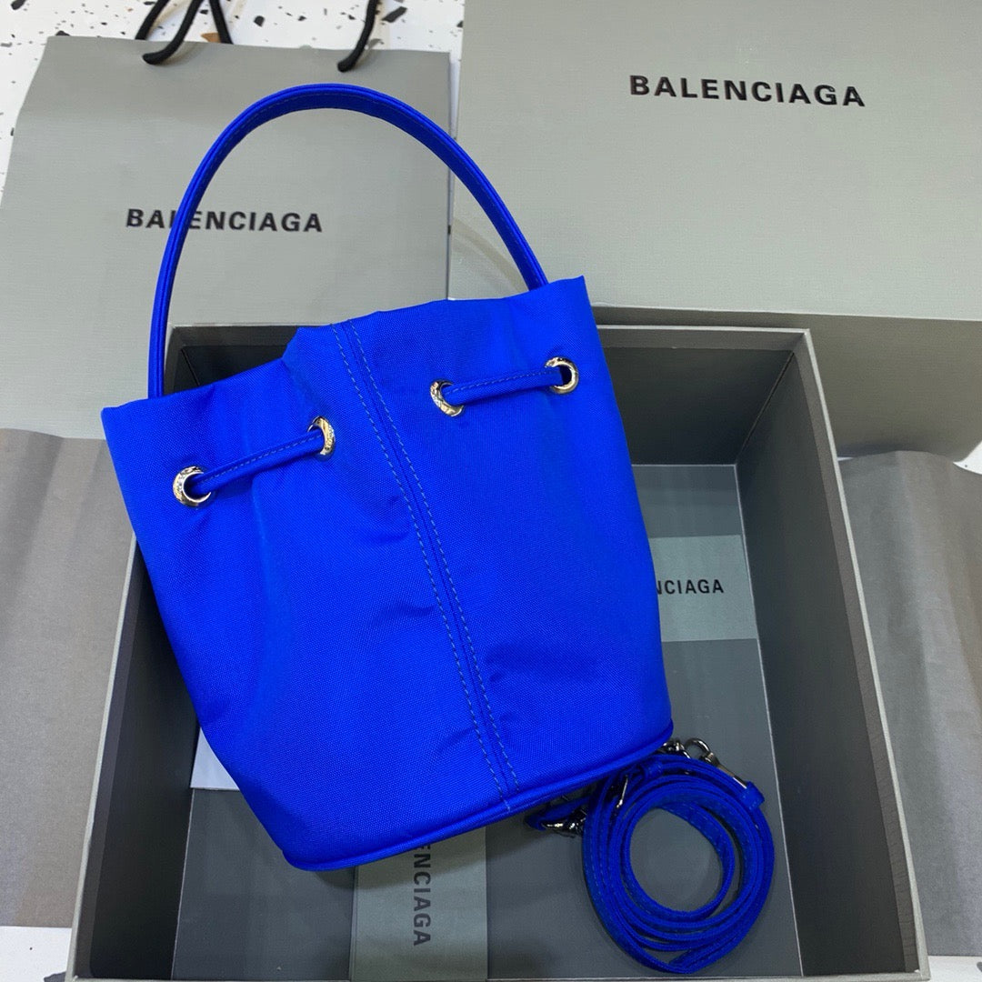 Balen Le Cagole MeTop Qualityum Bucket Bag In Blue, For Women,  Bags 11.8in/30cm