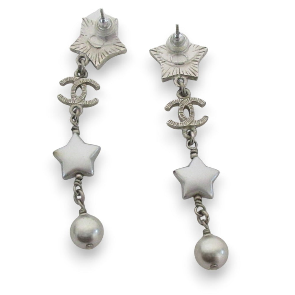 Chanel Coco Mark Star Long Earrings