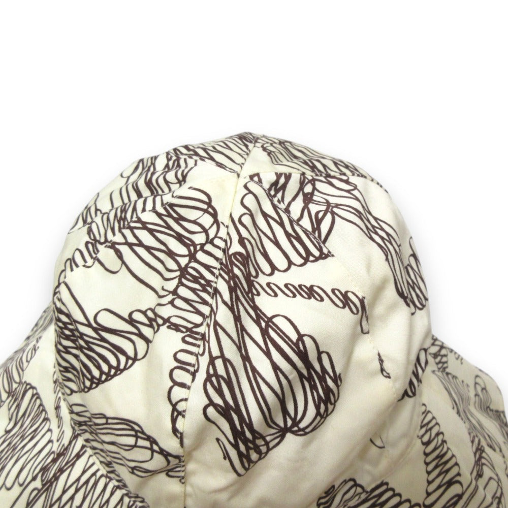 Chanel Allover Pattern Wide Hat