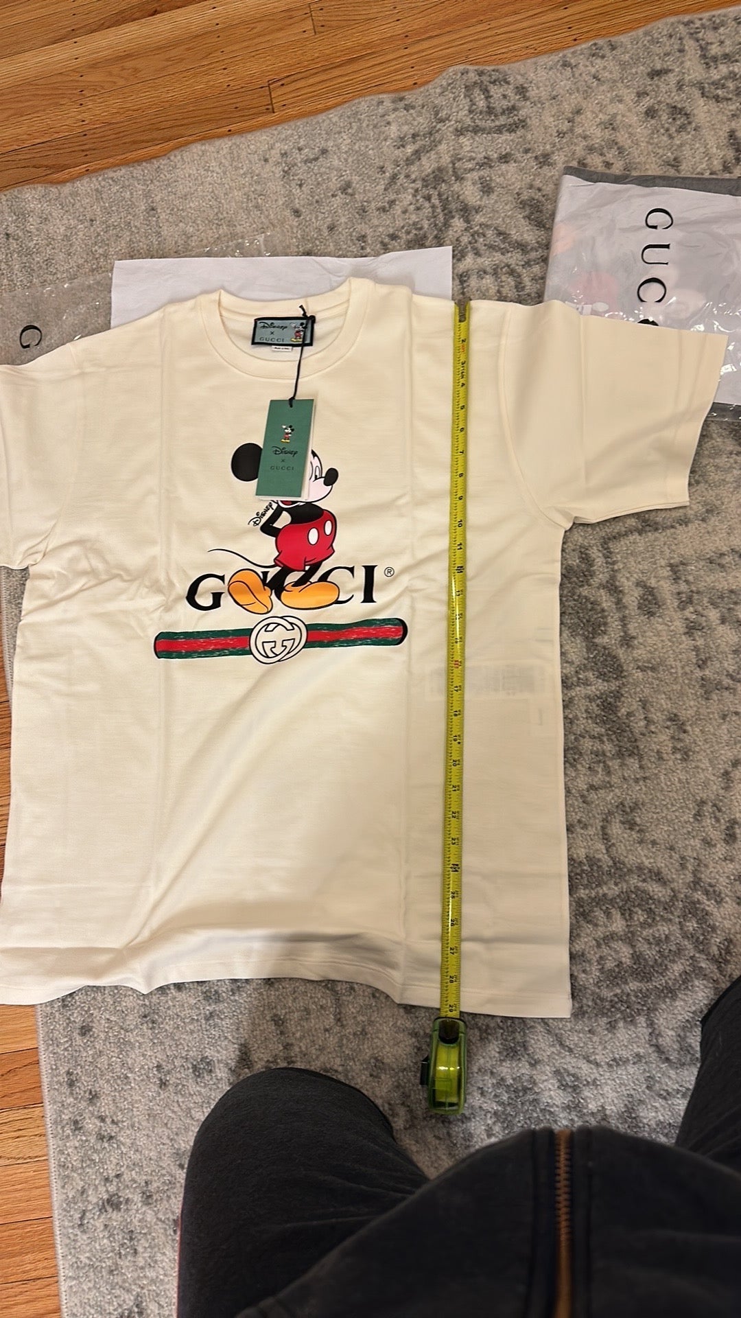 Gucci x Disney Oversized Mickey Mo  Cotton White T-Shirt
