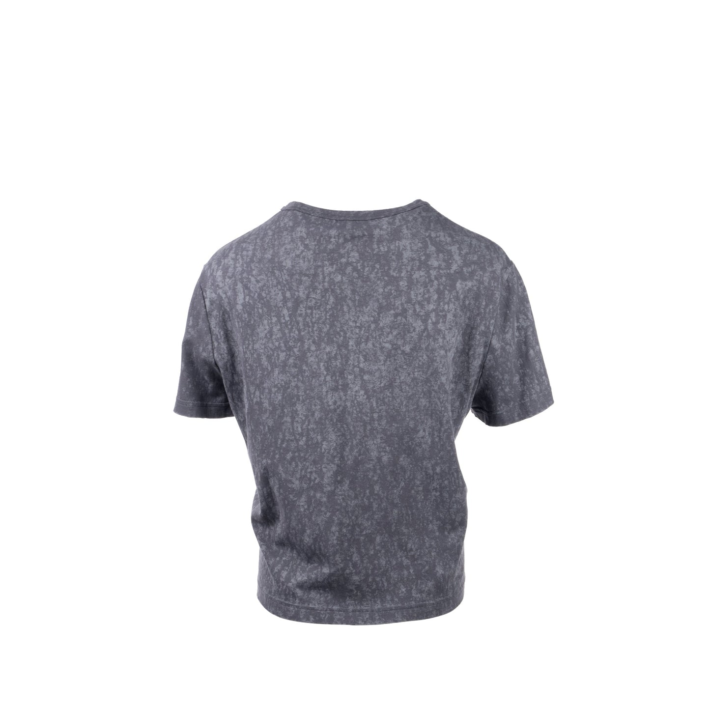 Chanel Size 42/44 20S Signature Logo with Crystal CC Logo Plaque T-shirt Cotton Gray