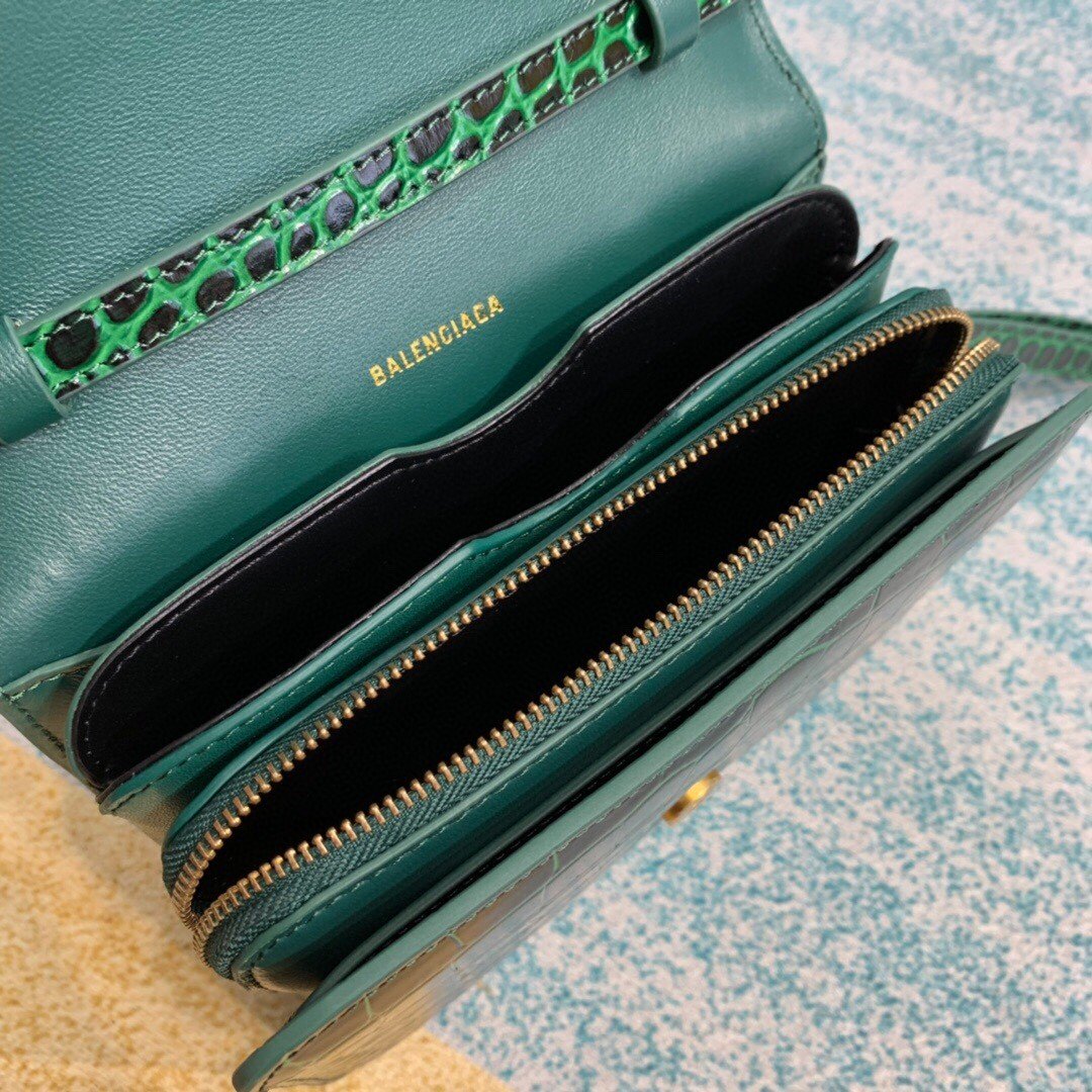 Top Quality Bolso Bandolera B In Dark Green, For Women,  Bags 7in/18cm