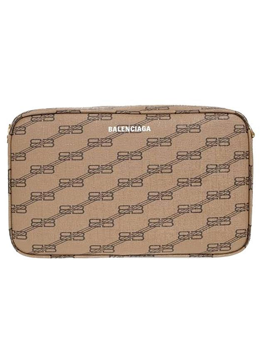 Luxury Balenciaga Trending 2025 Monogram Logo Camera Cross Bag Beige