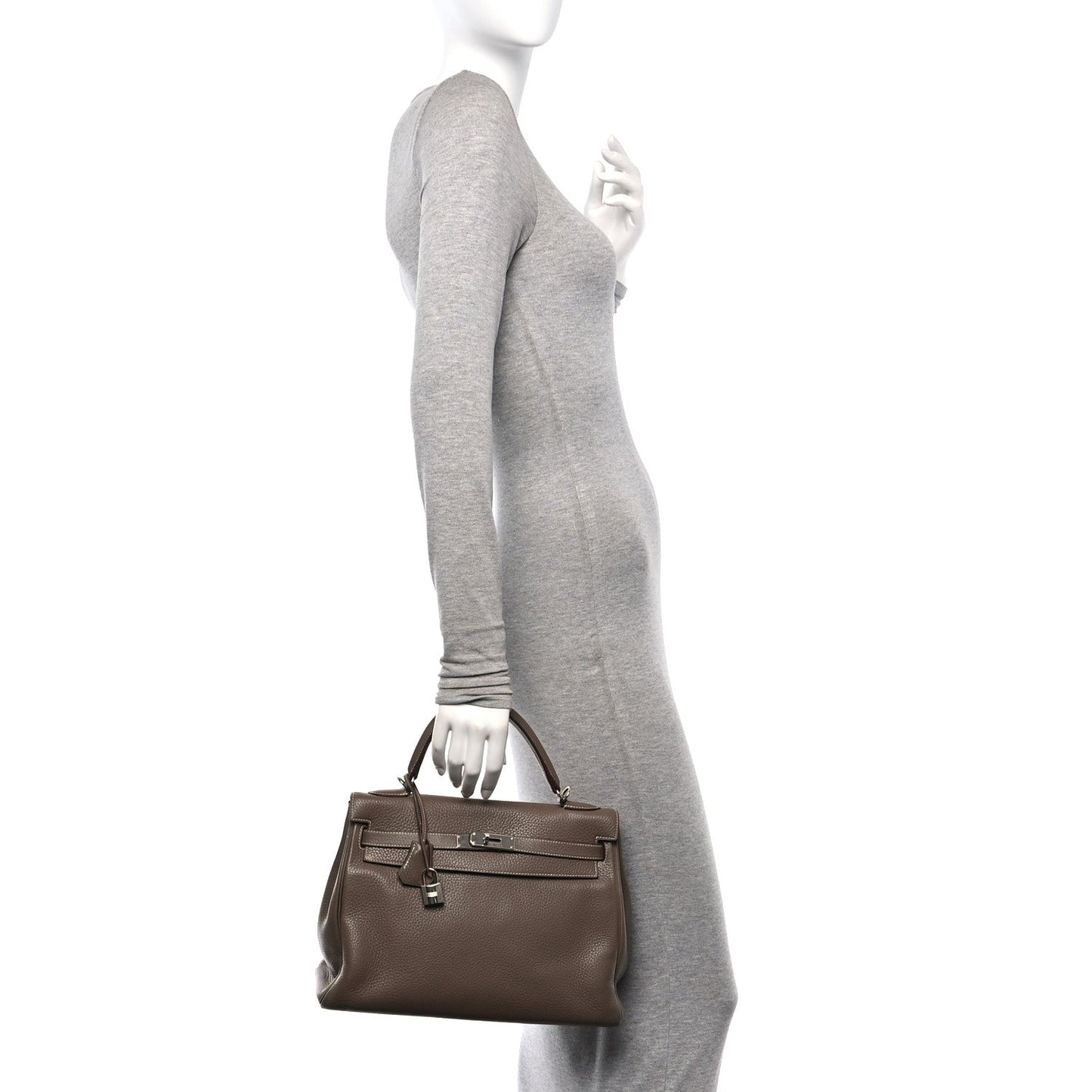 Hermes Taurillon Clemence Kelly Retourne 32 Etoupe