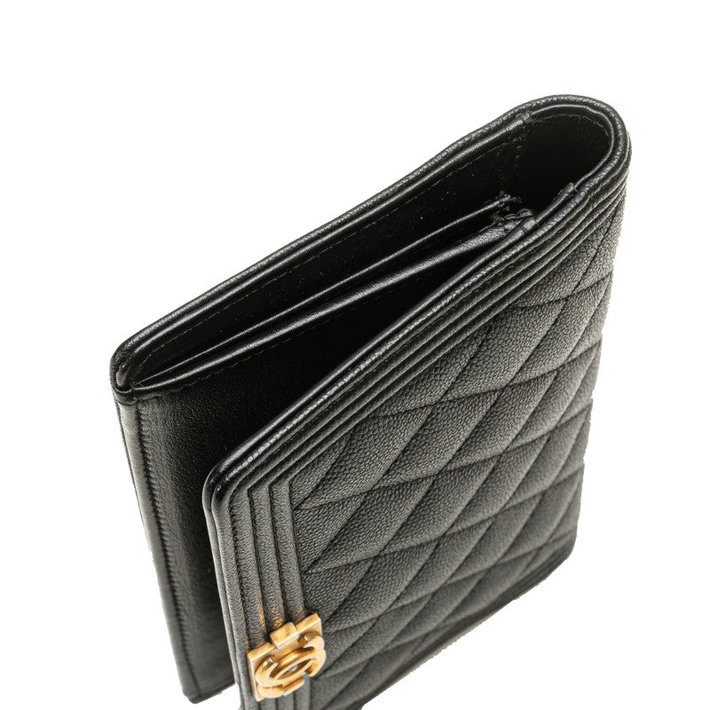 Chanel Boy Chanel Caviar Long Wallet