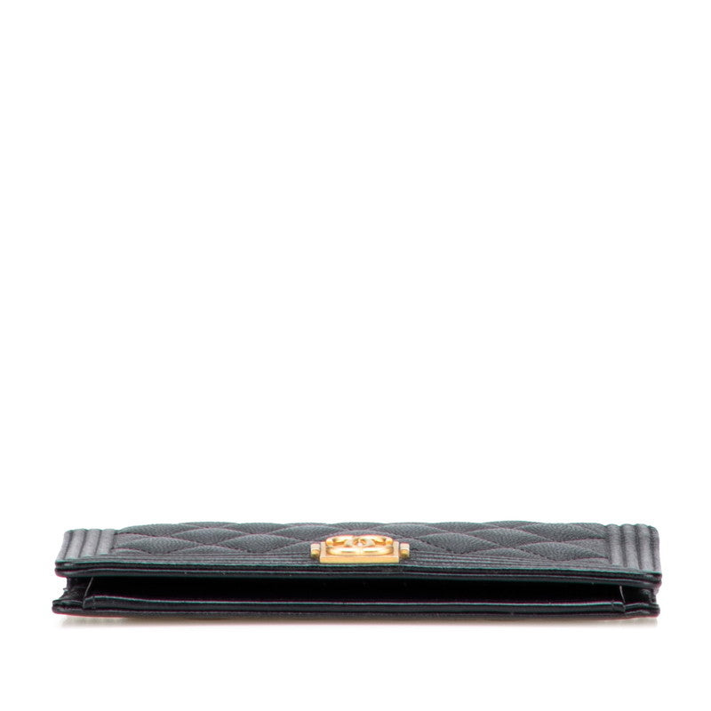 Chanel Boy Chanel Caviar Long Wallet