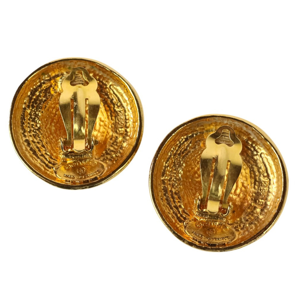 Chanel Star Motif Circle Earrings