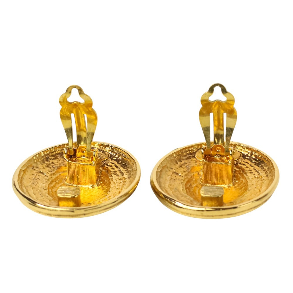 Chanel Star Motif Circle Earrings