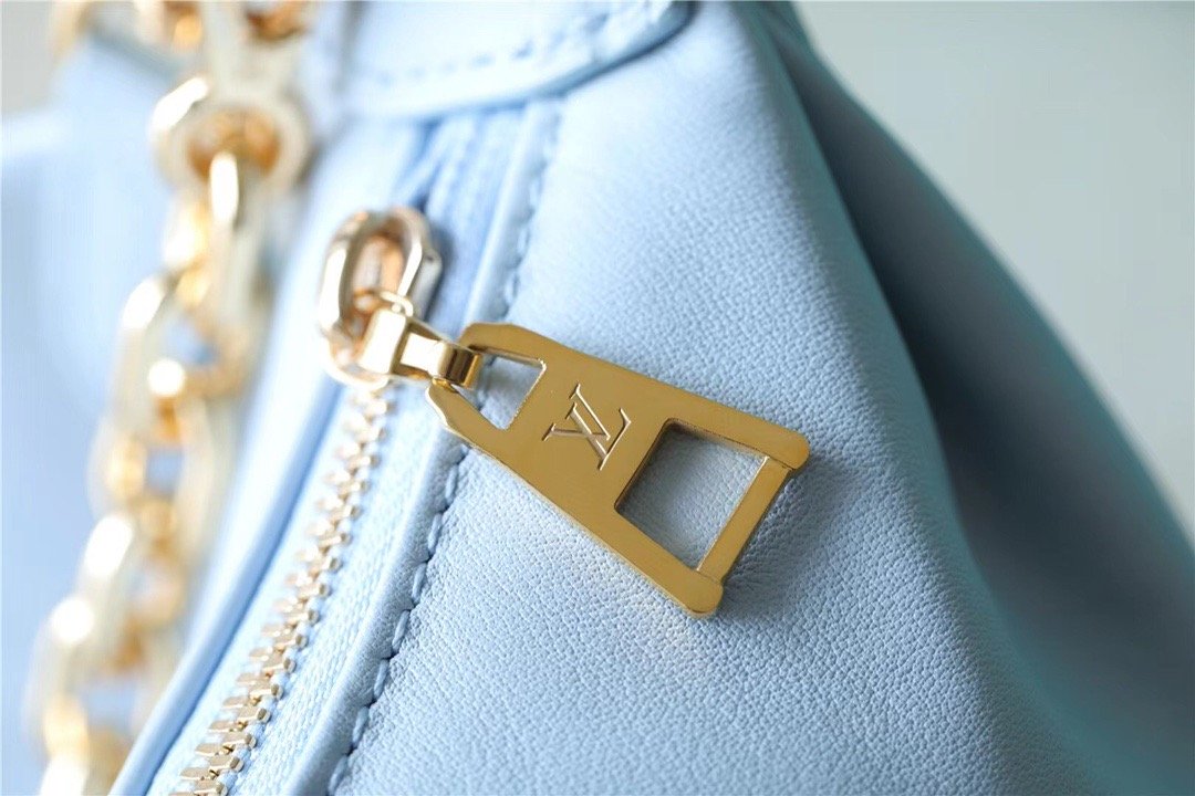 Top Quality Over The Moon Bag Handbags For Women In Bleu Glacier Blue 10.8in/28cm Top Quality M59825