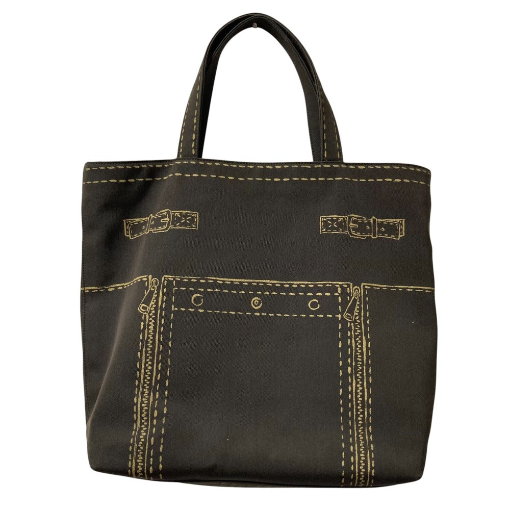 Yves Saint Laurent Rive Gauche Canvas Tote Bag