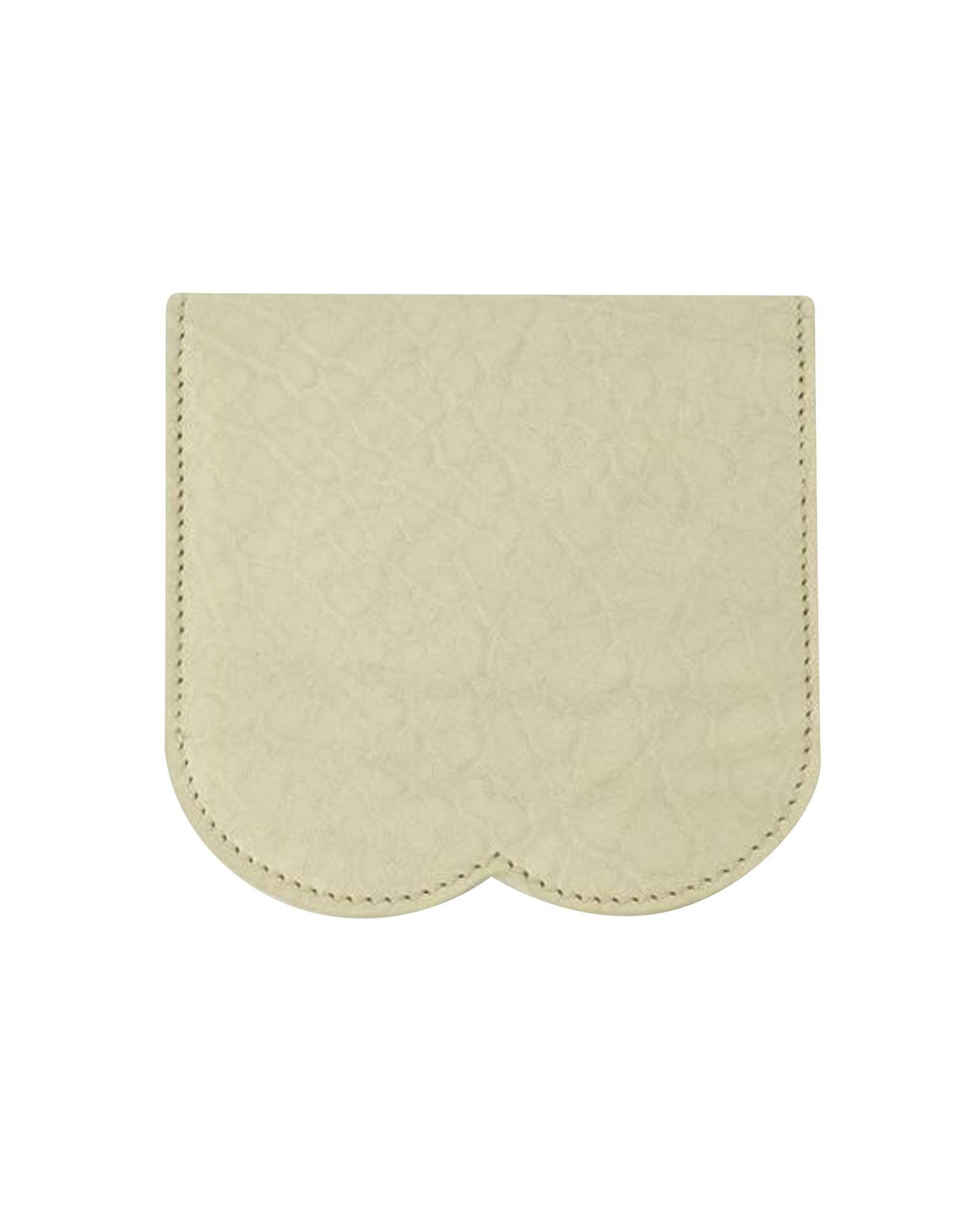 Burberry Scalloped Edge Leather Card Holder Women Beige Other
