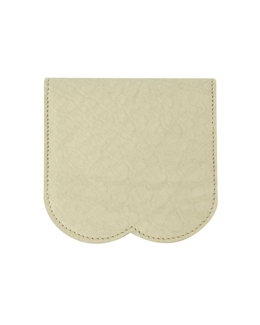 Burberry Scalloped Edge Leather Card Holder Women Beige Other