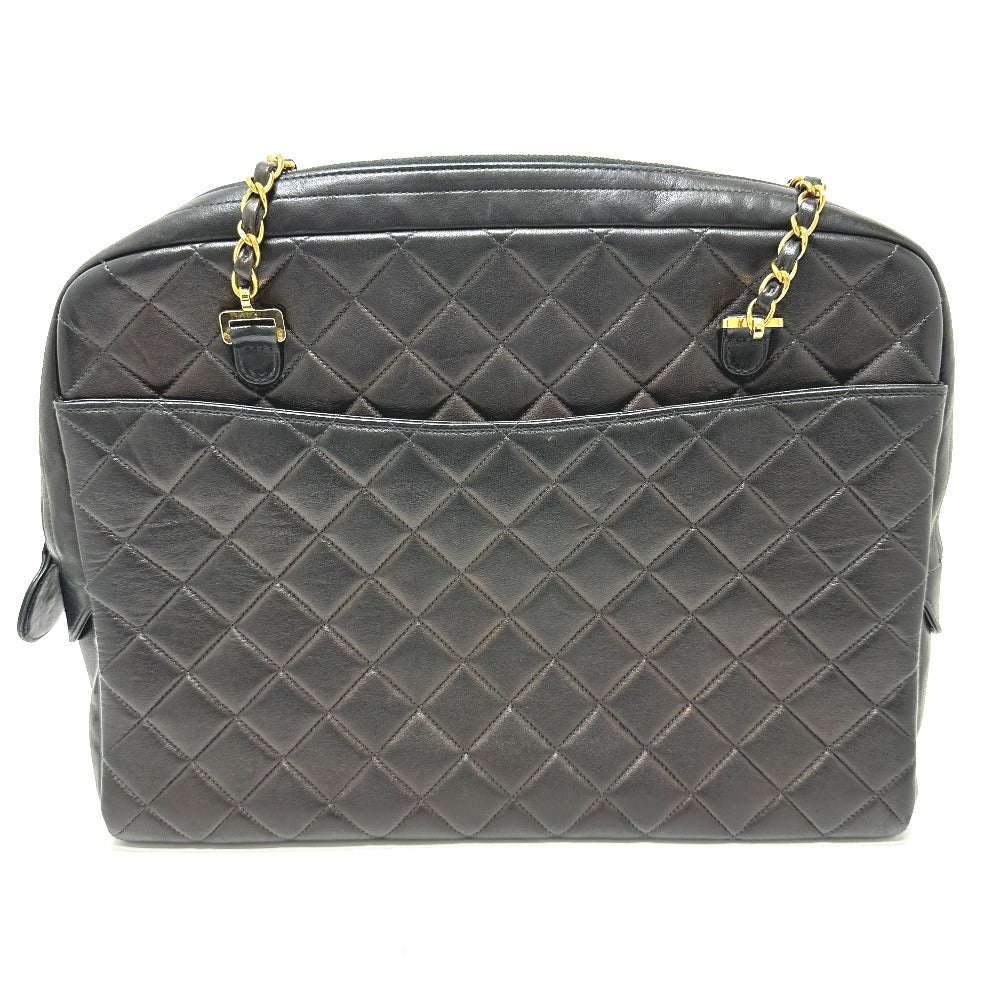 CHANEL Shoulder Bag lambskin black   Matelasse Quilting CC COCO Mark Women