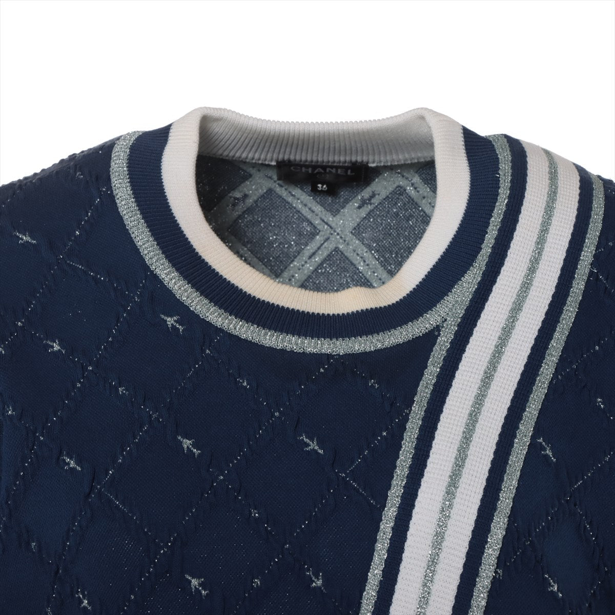 Chanel Coco P54 Cotton x Polyester s 36  Blue