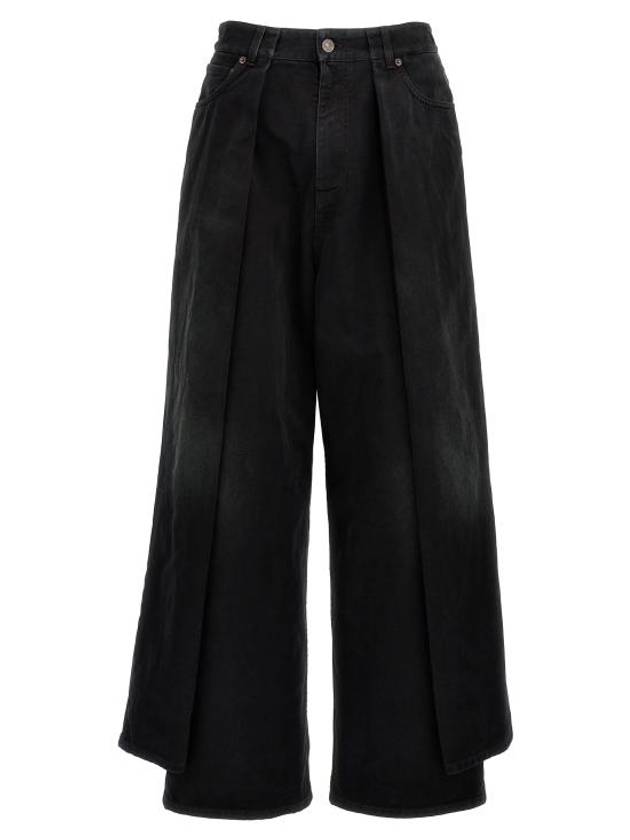 Luxury Balenciaga Trending 2025 Double Side Jeans Black