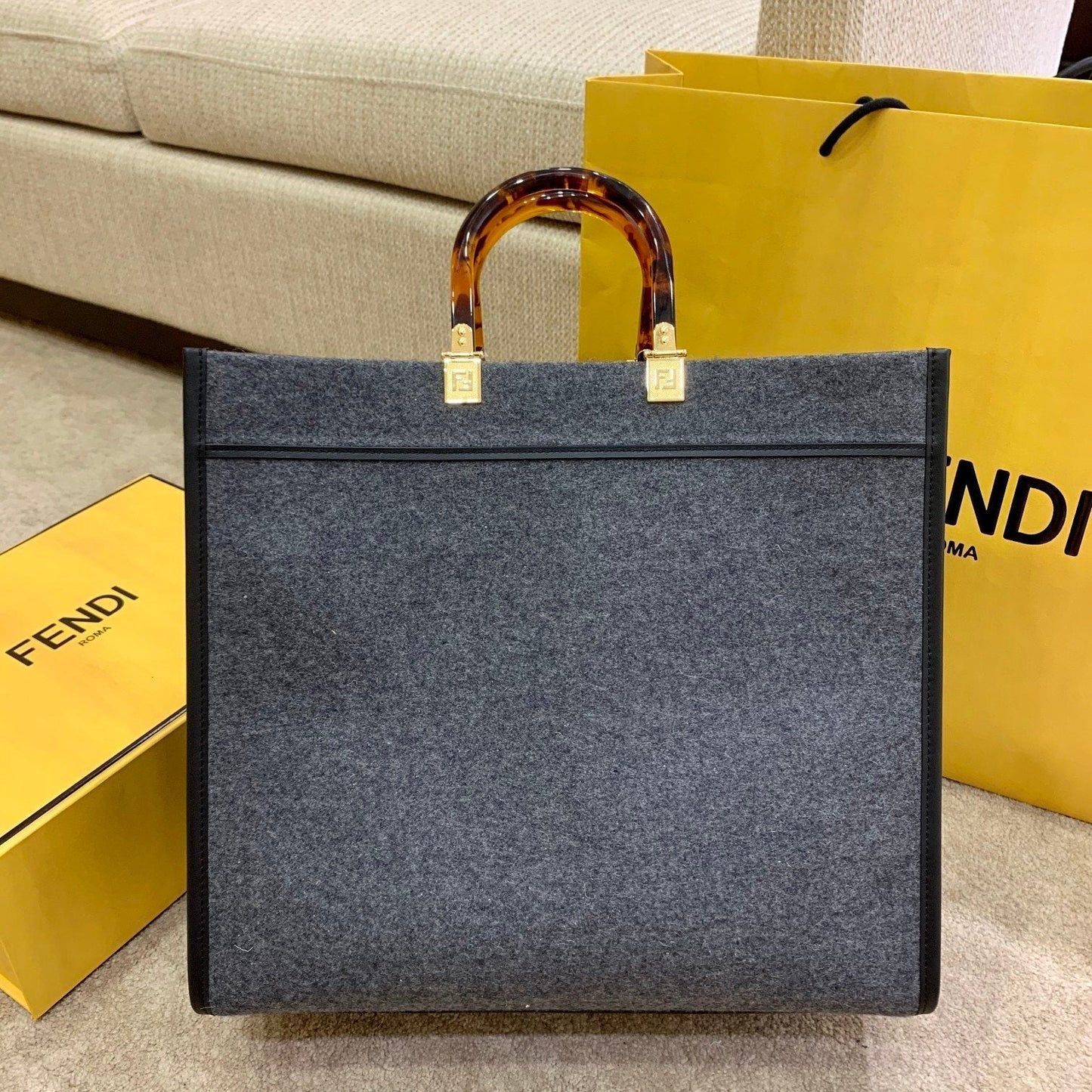 Top QualityTop Quality Sunshine Grey For Women, Women’s Handbags 15.7in/40cm FF 8BH372