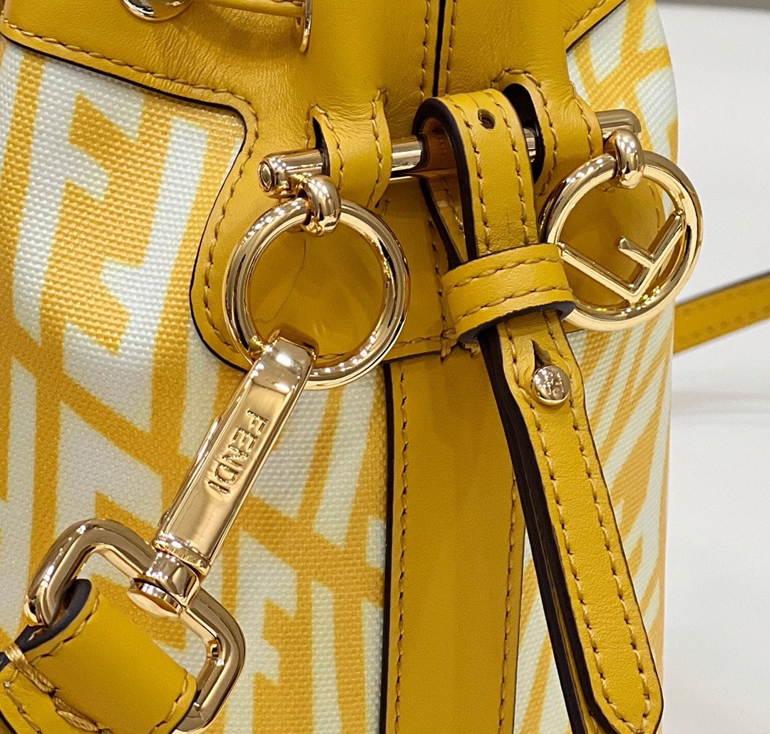 Top QualityTop Quality Mon Tresor Bag Yellow For Women, Women’s Handbags, Shoulder And Crossbody Bags 7.1in/18cm FF 8BS010