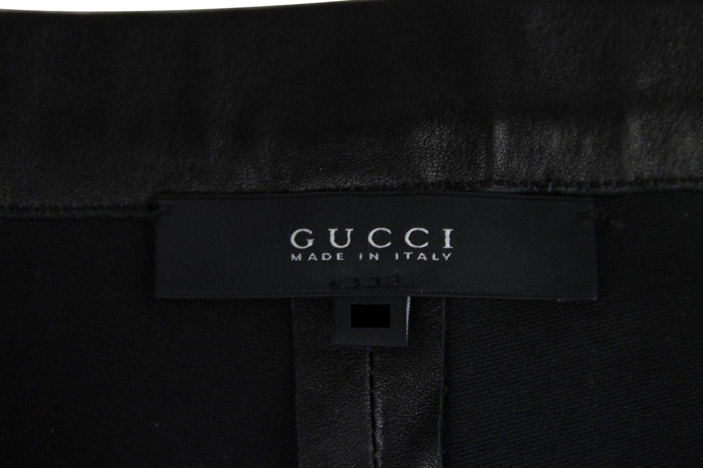 Gucci Women's Leggings Black Lamb Leather Stretch Pants