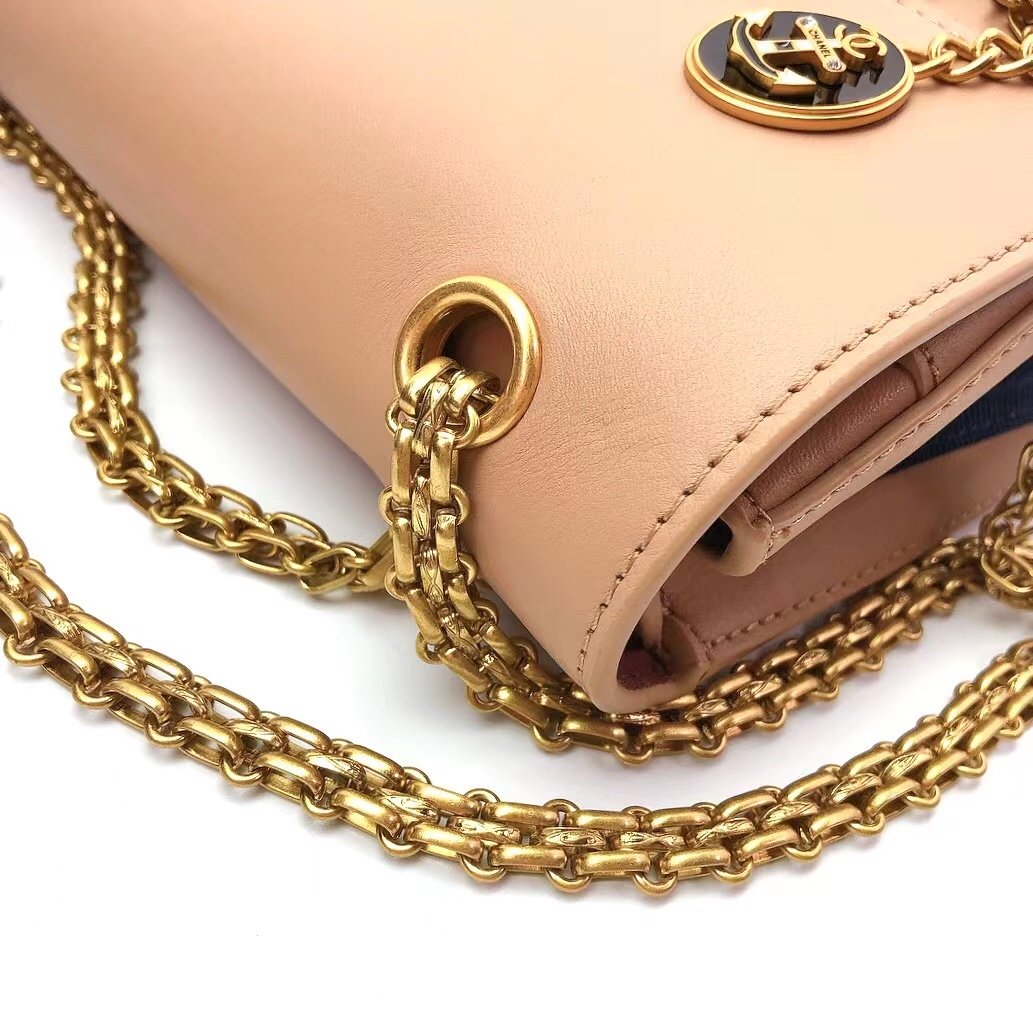 CHLMaroon Medallion Nude Reissue 2.55 Classic 225 Top Qualityap Beige Bag For Women 24cm/9.4in