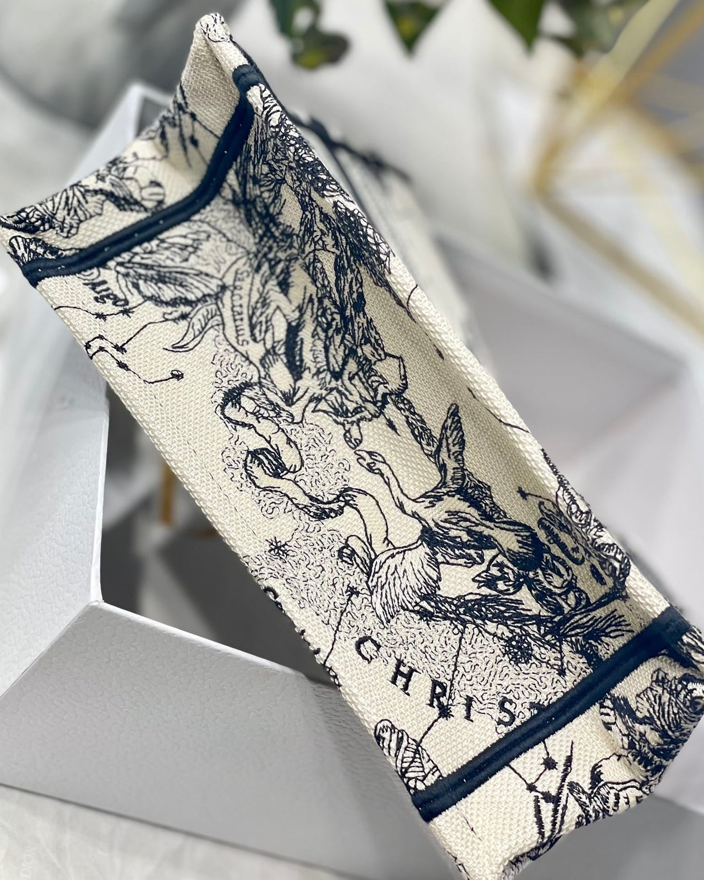 Top Quality Small Book Tote White, For Women, Womens Handbags 26.5cm/10.5in CD M1265ZRHZ_M941