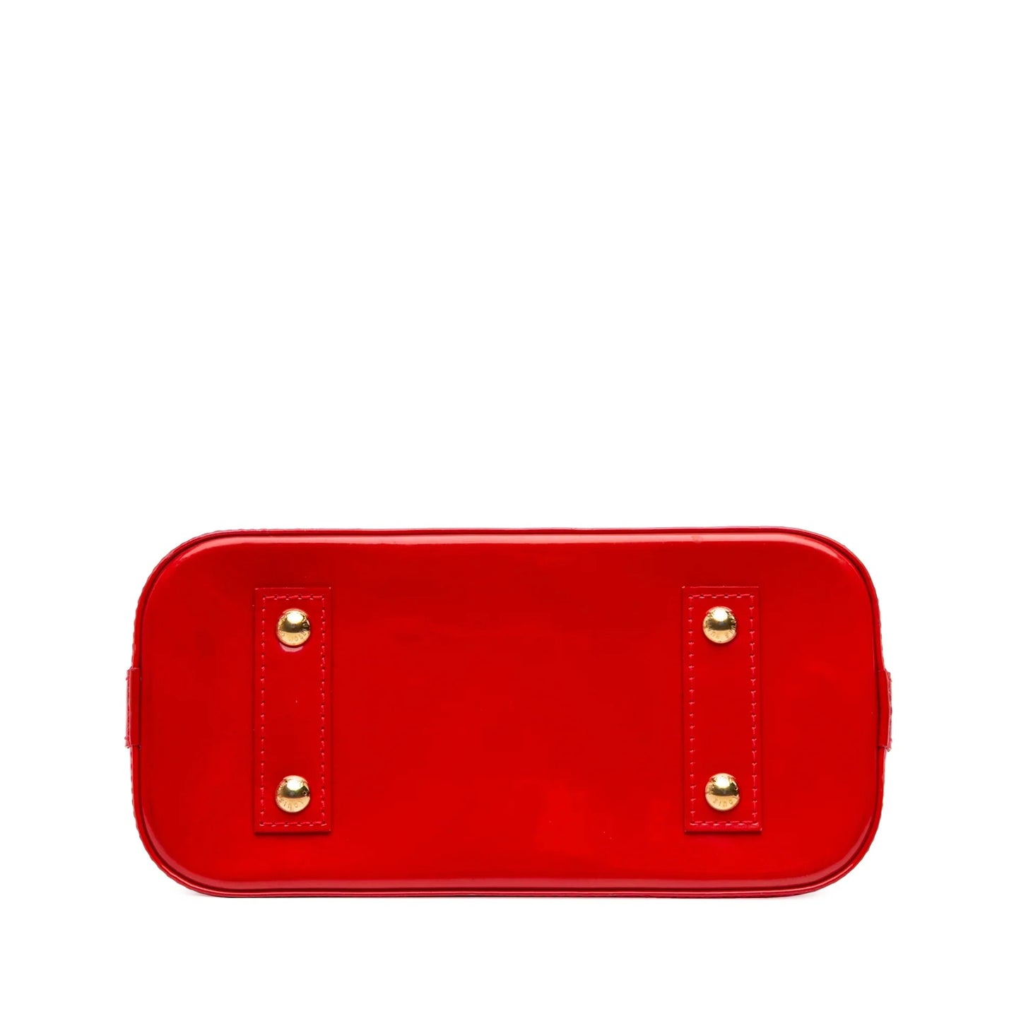 Red Louis Vuitton Monogram Vernis Alma BB Satchel