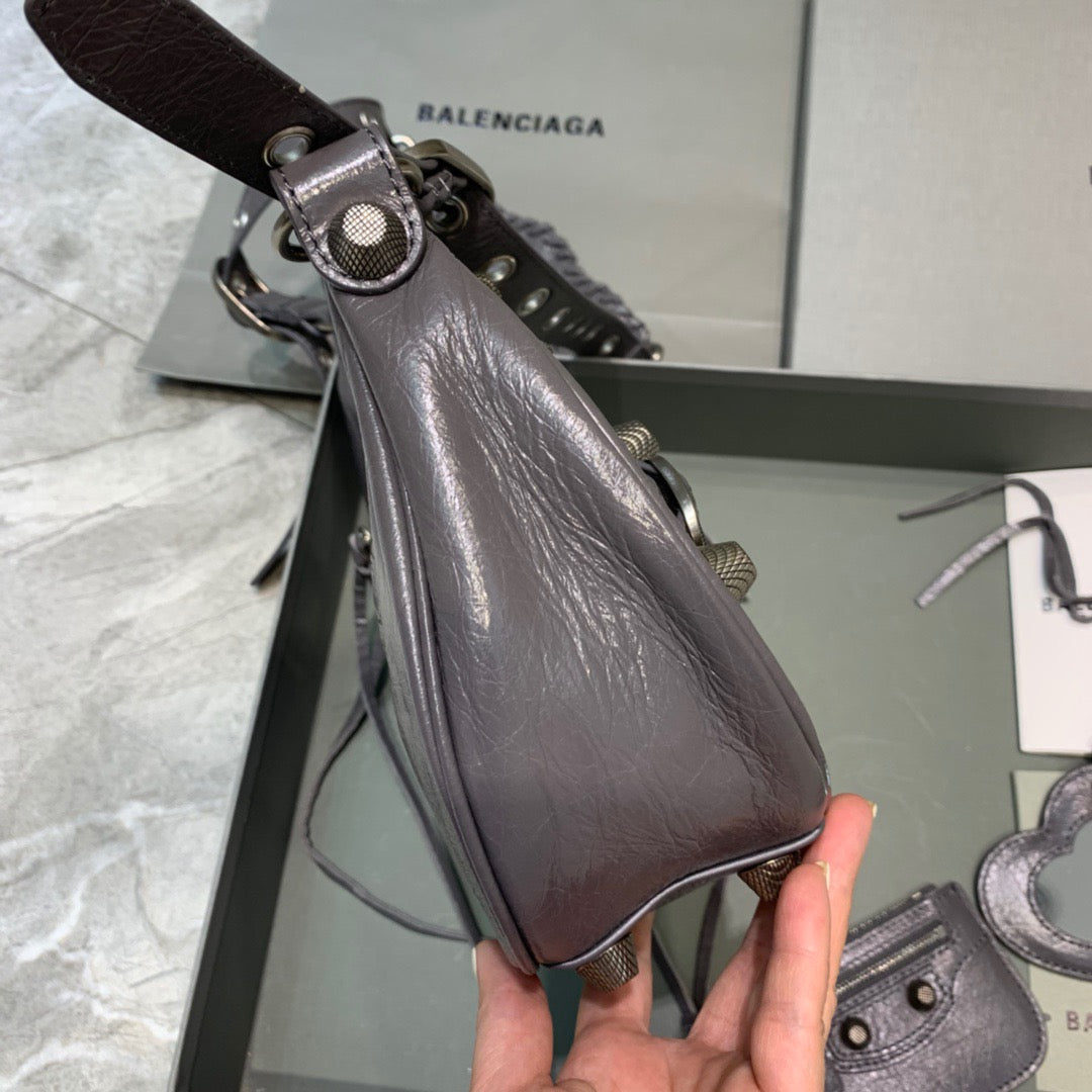 Top Quality Le Cagole XS Shoulder Bag In Gray, For Women,  Bags 13in/33cm