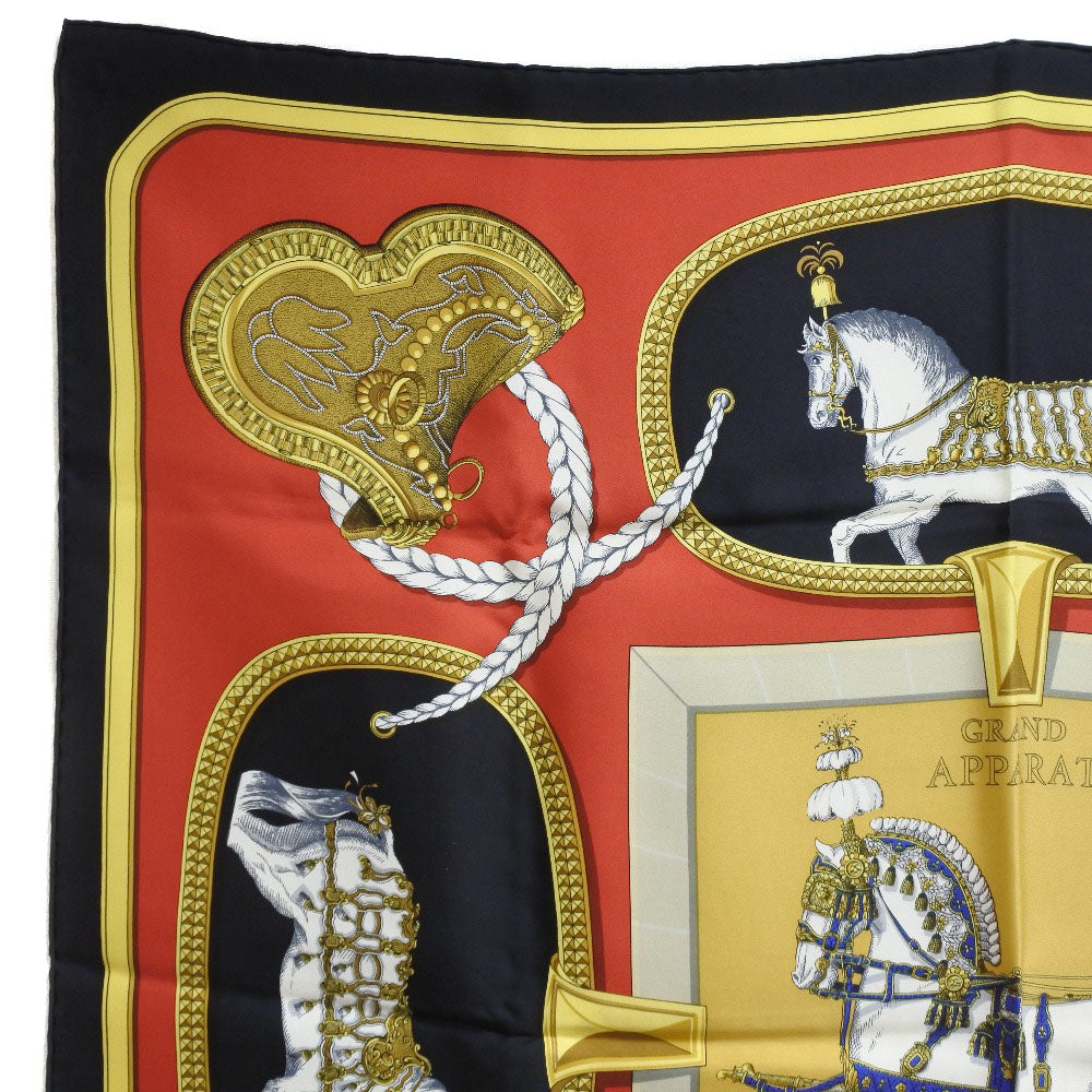HERMES scarf silk multicolor GRAND APPARAT Carre90 Women  d
