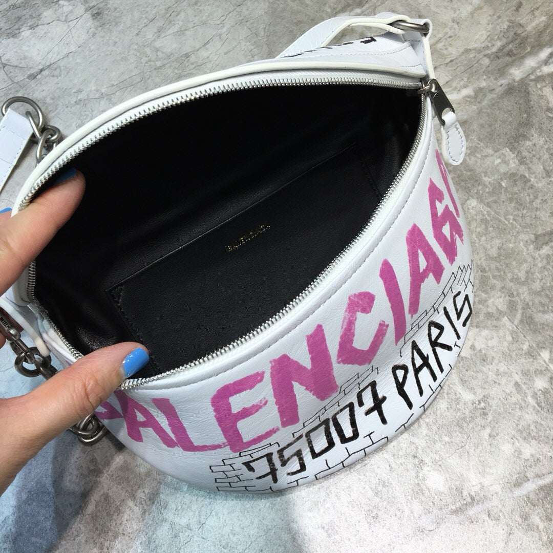 Top Quality Souvenir XS Belt Bag In White, For Women,  Bags 9.5in/24cm