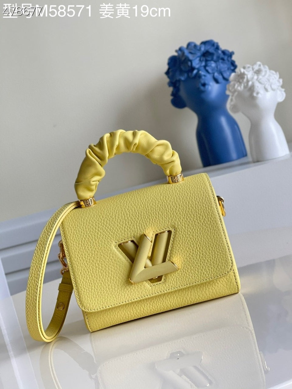 Top Quality Twist PM Ginger Yellow For Women, Womens Handbags, Shoulder And Crossbody Bags 7.1in/18cm Top Quality M58571