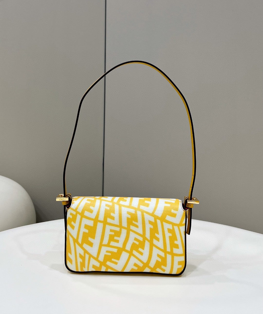 Top QualityTop Quality Mini Baguatte 1997 Yellow Glazed Bag For Woman 19.5cm/7.5in