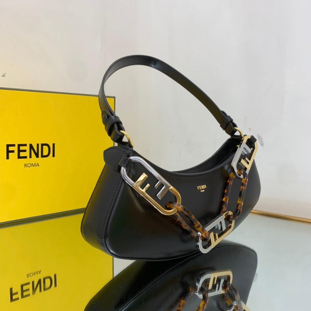FI OLock Swing Black Bag For Woman 32cm/12in 8BS068ATop Quality0F19KX