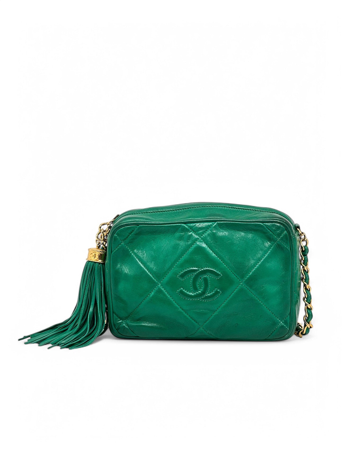 Chanel - Sac Caméra vert