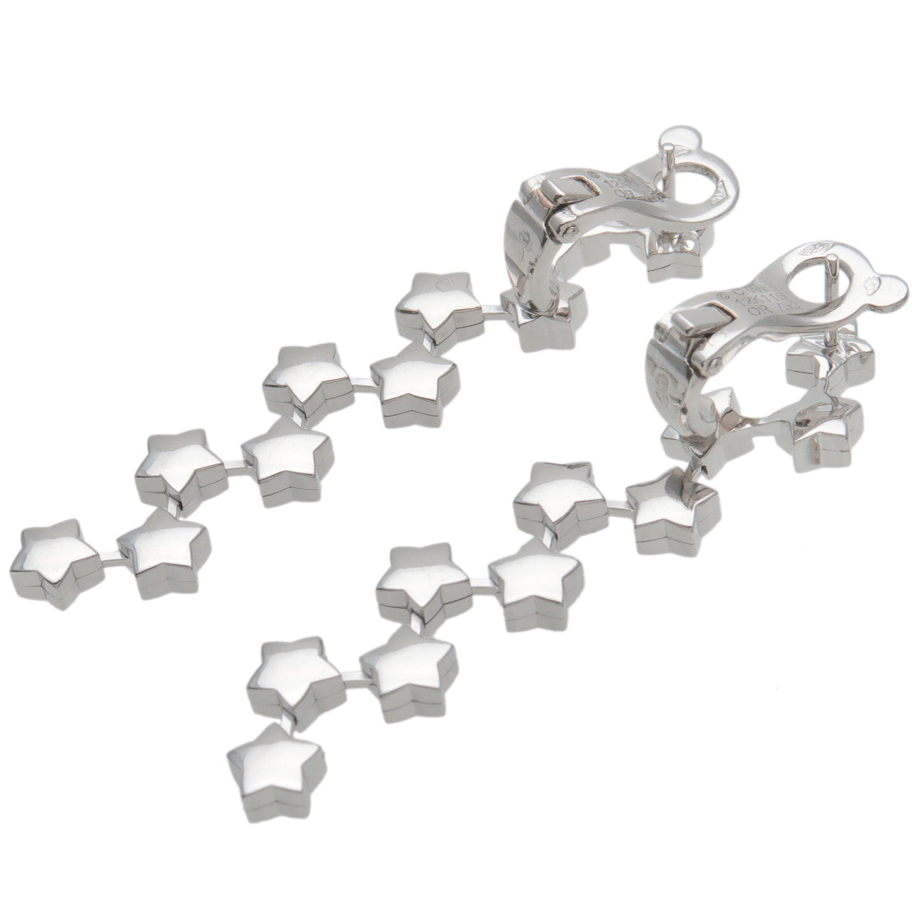 CHANEL Comet 10Px2 Diamond Earrings K18WG 750WG White Gold