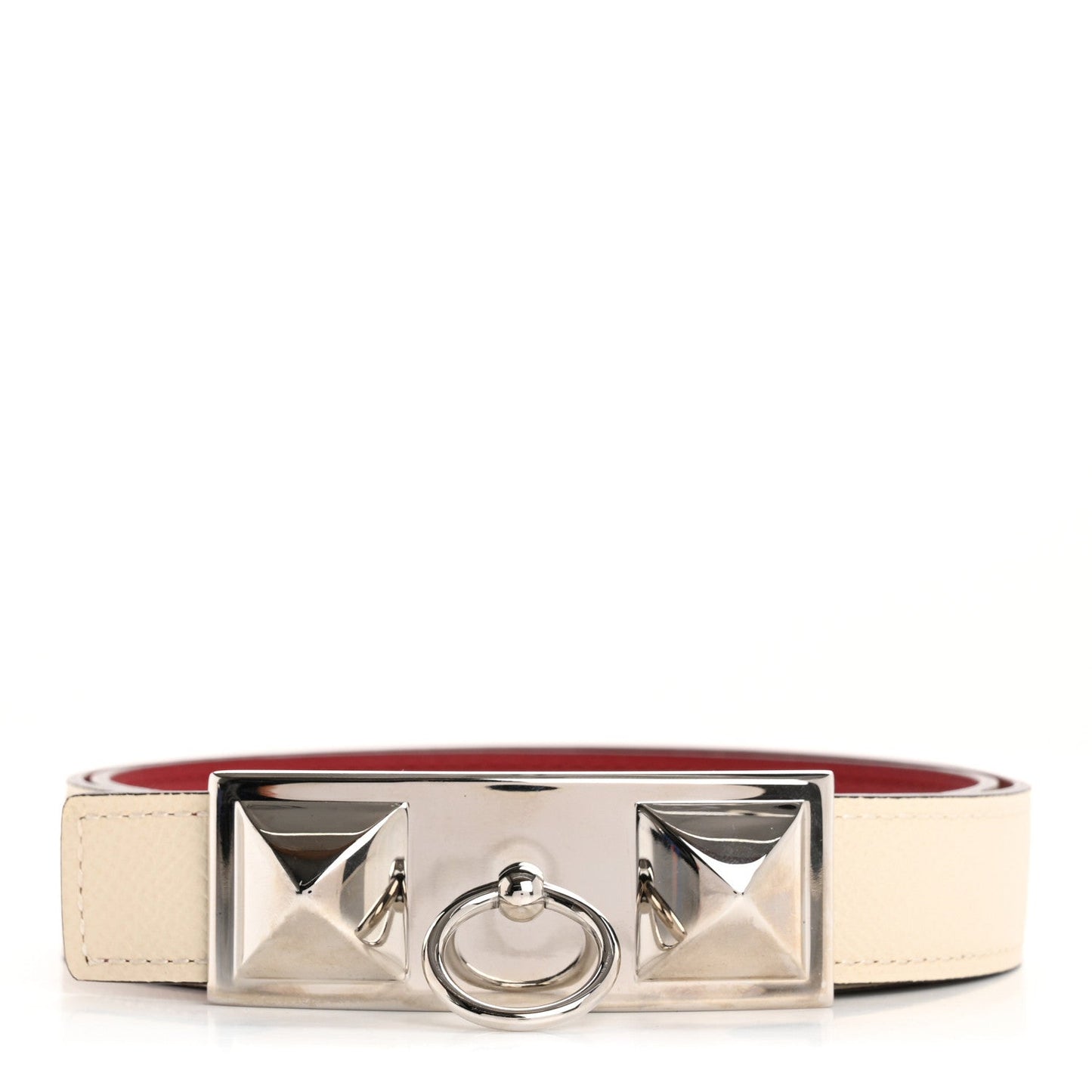 Hermes Epsom Swift 24mm Sydney Belt 80 32 Nata Rouge H
