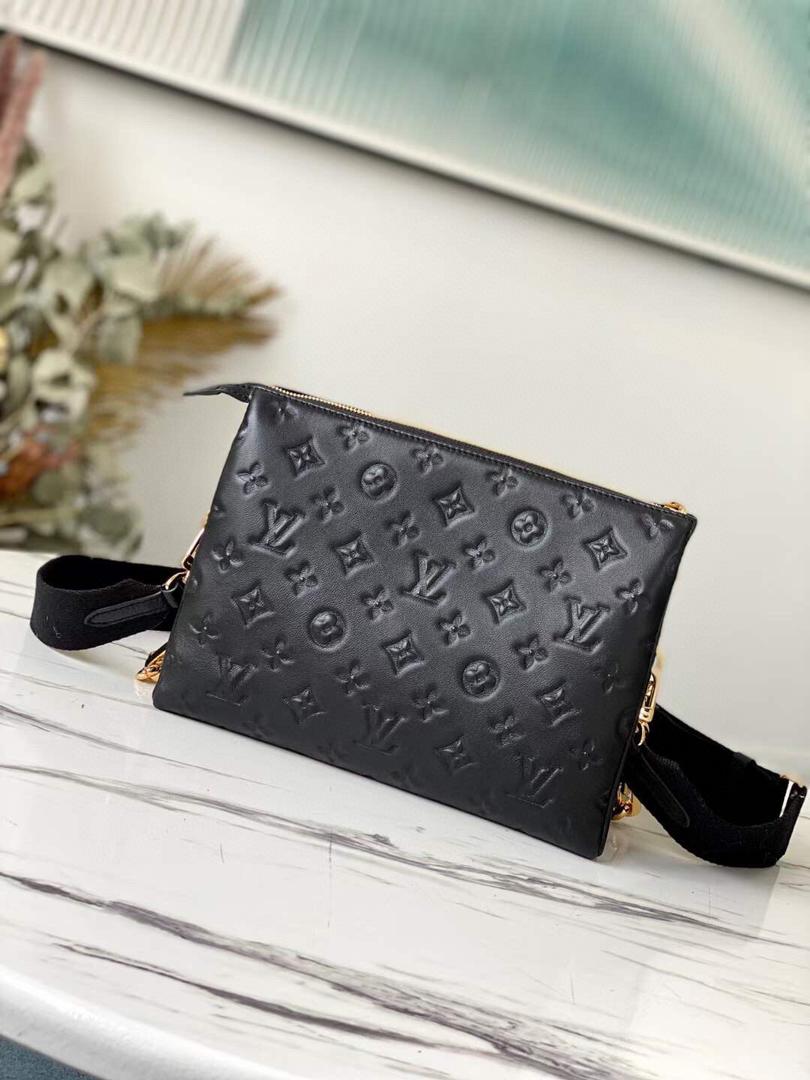 Top Quality Coussin PM Monogram Embossed Puffy Black For Women, Womens Handbags, Shoulder And Crossbody Bags 10.2in/26cm Top Quality M57790