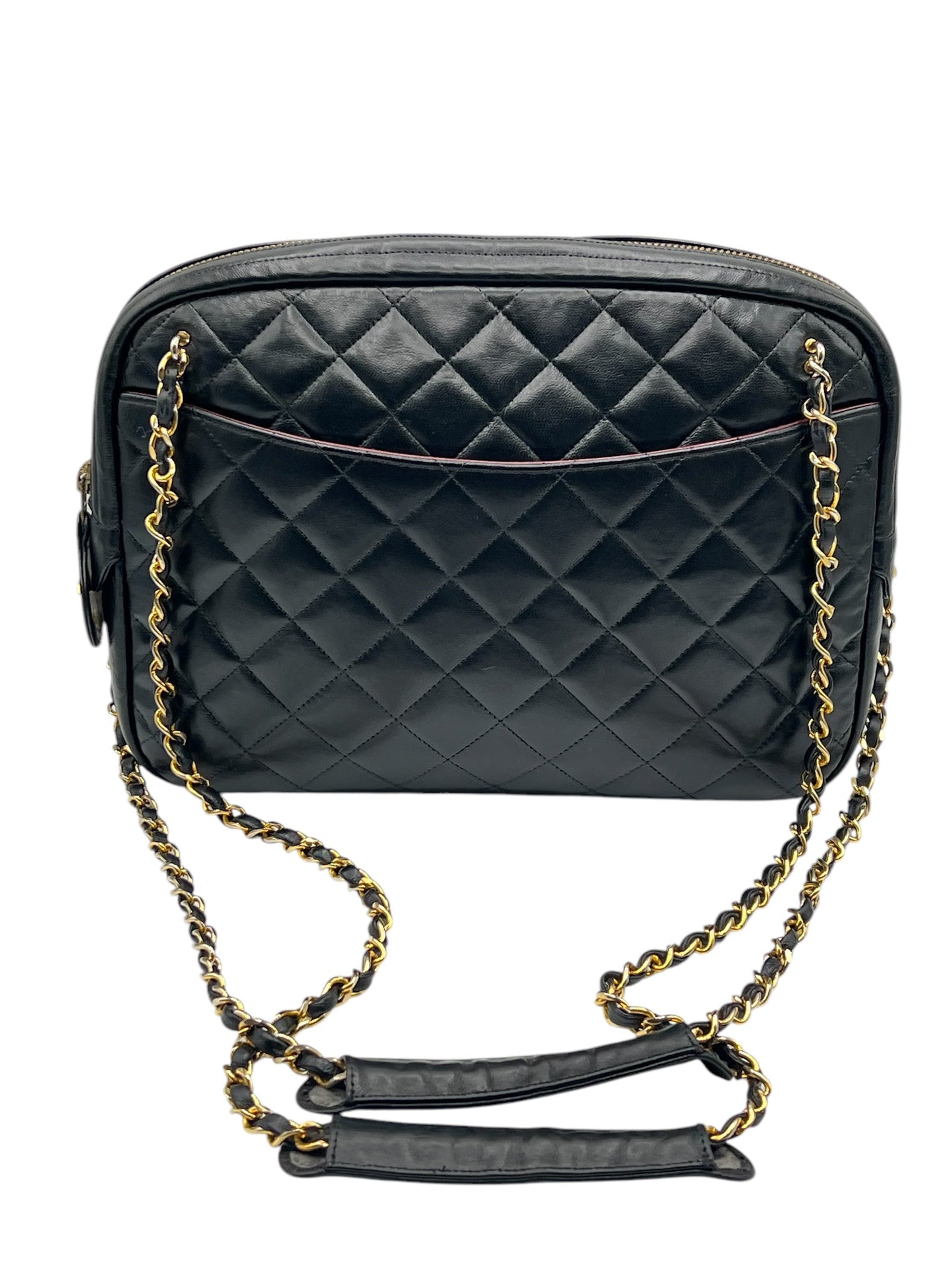 Chanel - sac caméra cuir noir
