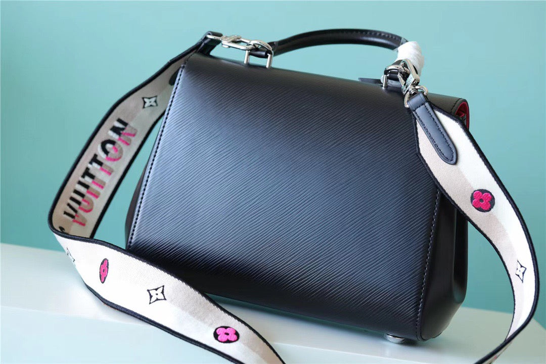 Top Quality Cluny Mini Epi Black For Women,  Shoulder And Crossbody Bags 28cm/11in Top Quality 