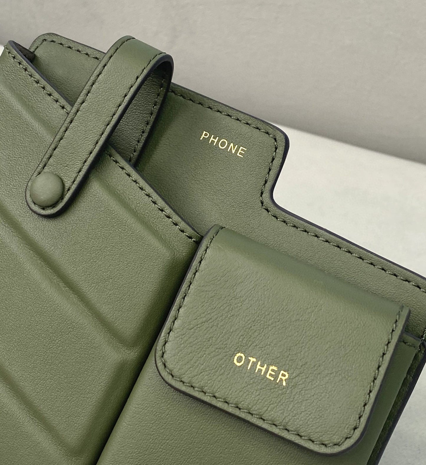 Top QualityTop Quality Bustine 2 Pockets Mini Olive Bag For Woman 16cm/6in