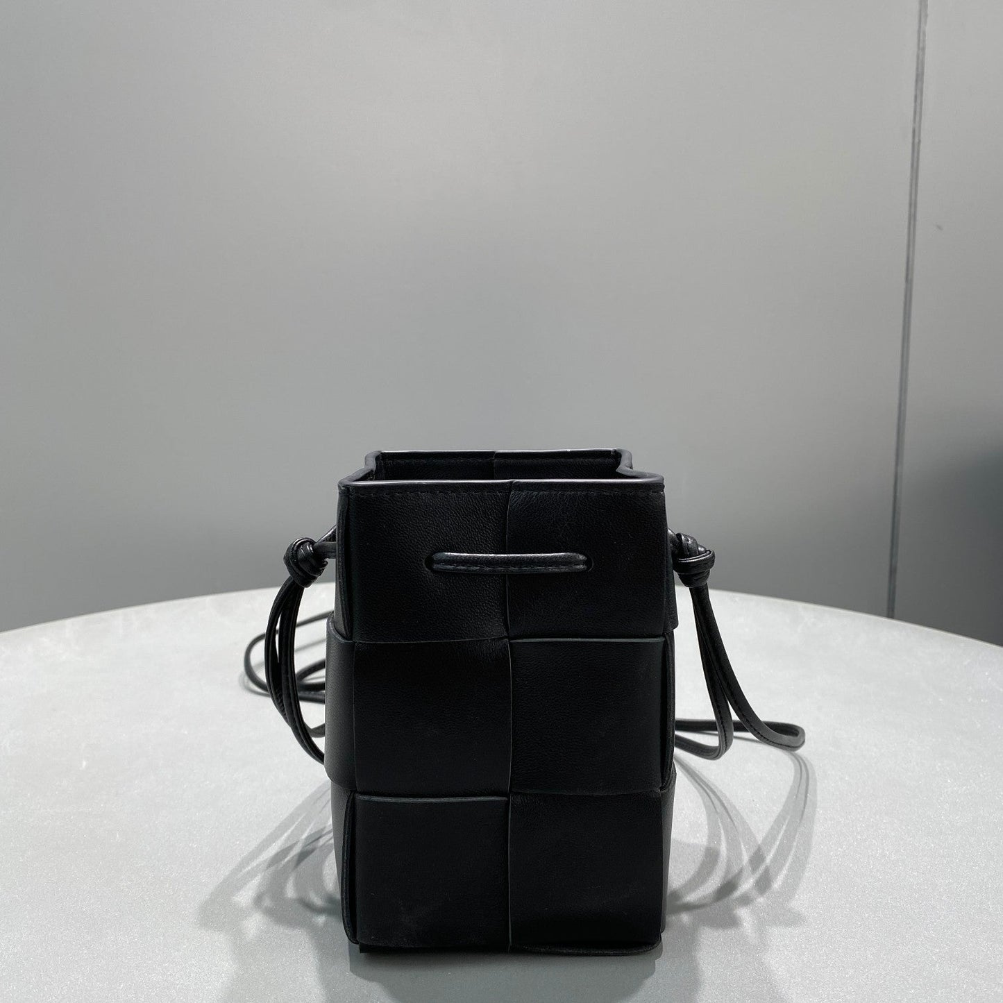 Top Quality Mini Cassette Bucket Bag Black, For Women, Bags 5.5in/14cm 680217VCQC48425