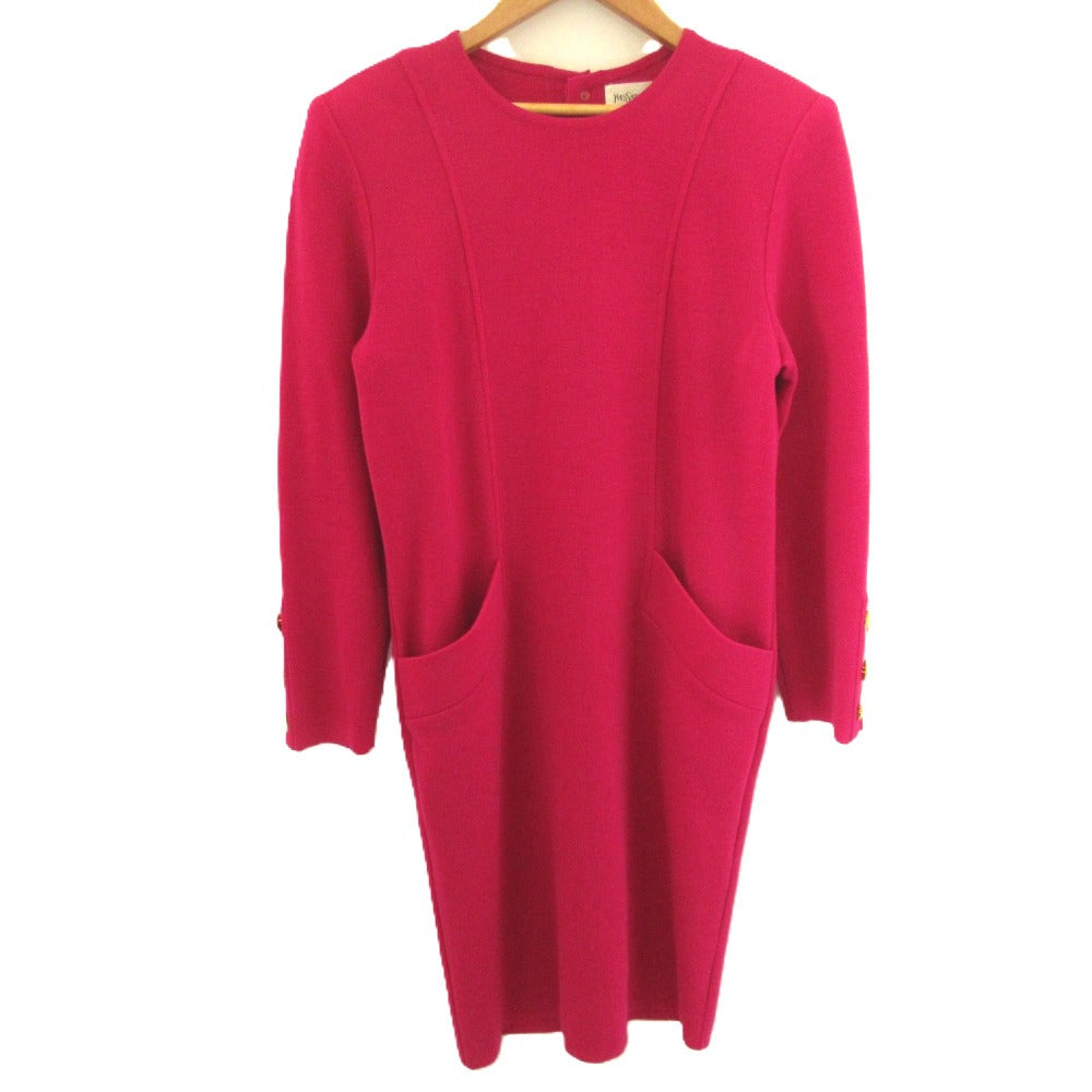 Yves Saint Laurent Knit Dress Wool Dress